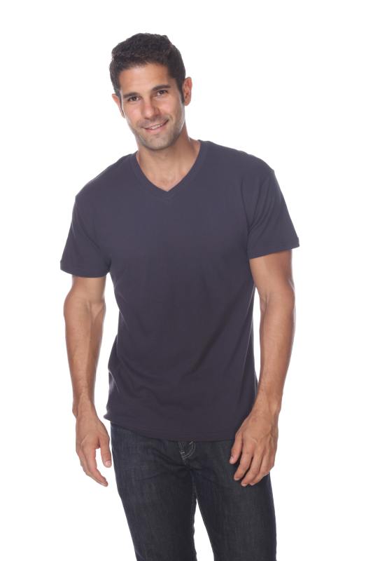 4601 Men's Slim FIt Short Sleeve V-Neck Tee