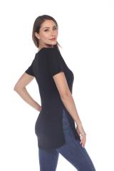 3308 Junior's Viscose Short Sleeve Vented Tee