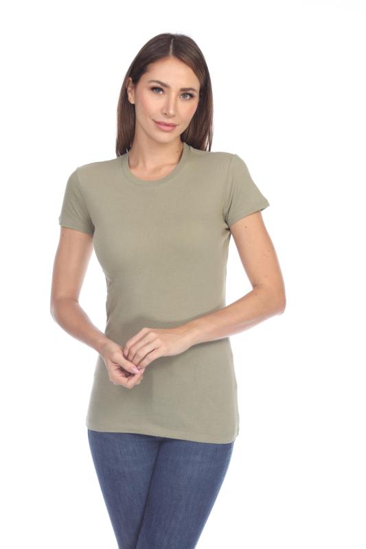 1000 Junior's Luxury Cap Sleeve Crew Neck Tee