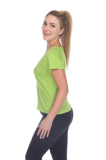 1202 Junior's Cotton Nub Short Sleeve Crop Box Tee