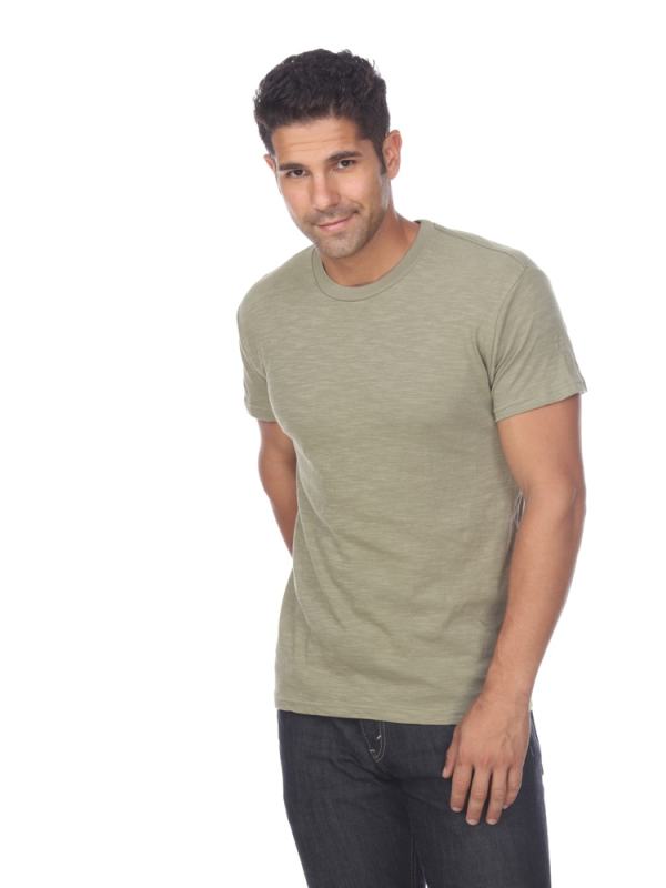 6550 Men's Short Sleeve Cotton Slub Tee