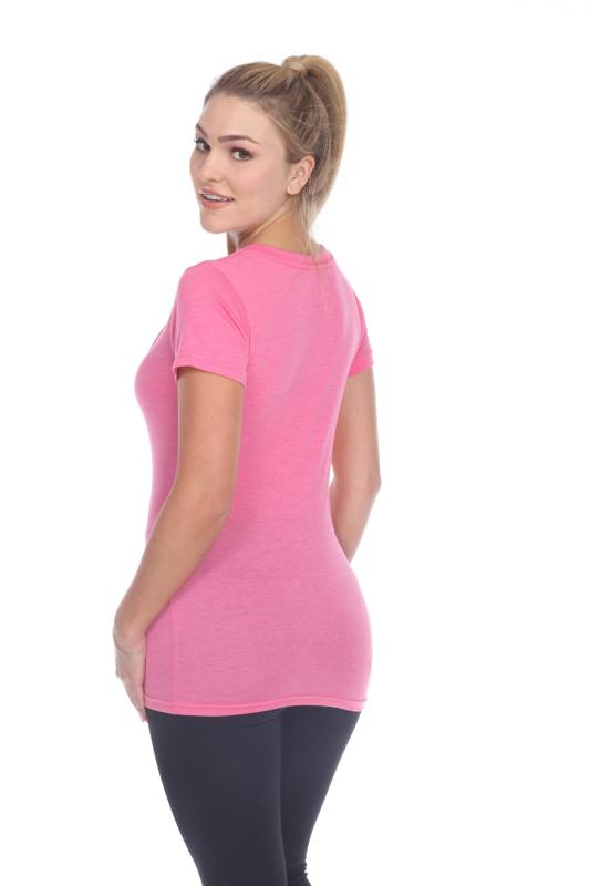 3203 Junior's Tri Blend Short Sleeve Deep V-Neck Tee