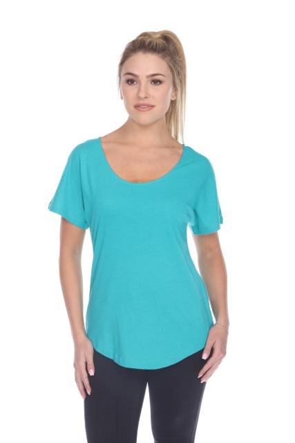 3905 Junior's Bamboo Blend Curve Hem Dolman
