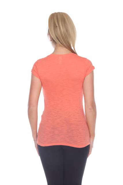 6050 Juniors Cap Sleeve Cotton Slub Tee