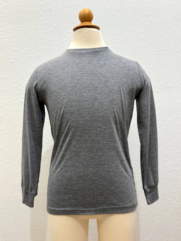 9103 Youth Long Sleeve Tri Blend Crewneck Tee
