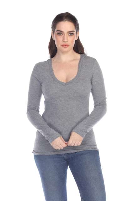 6102 Junior's Tri Blend Pullover Hoodie