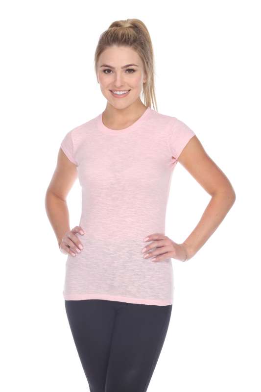 6050 Juniors Cap Sleeve Cotton Slub Tee