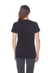 4004 Adult Unisex Short Sleeve Crew Neck Rolled Cuff Tee