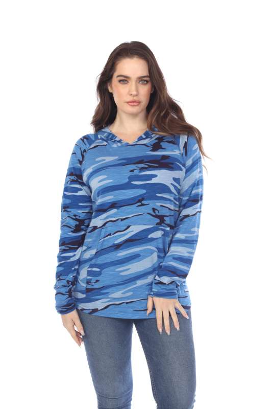3606C Adult Unisex Camo Print Pullover Hoodie