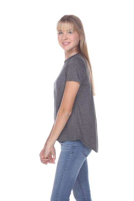 3305 Junior's Shirred Tee