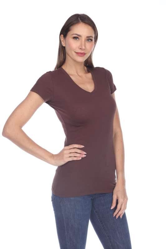 5003 Juniors Cap Sleeve "Tear Drop" V-Neck Tee