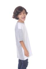 9607 Boy's Color Block V Neck Tee