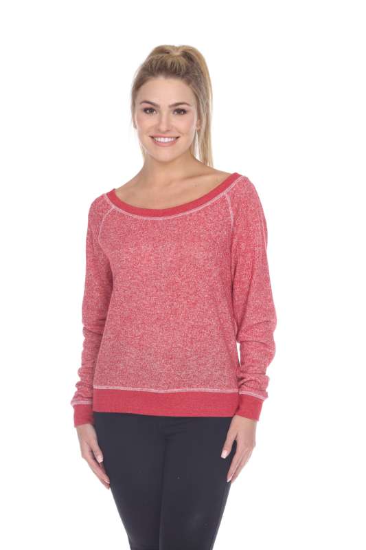 8904 Junior's French Terry Long Sleeve Pullover
