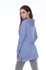 8905 Junior's French Terry Tunic Pullover Hoodie