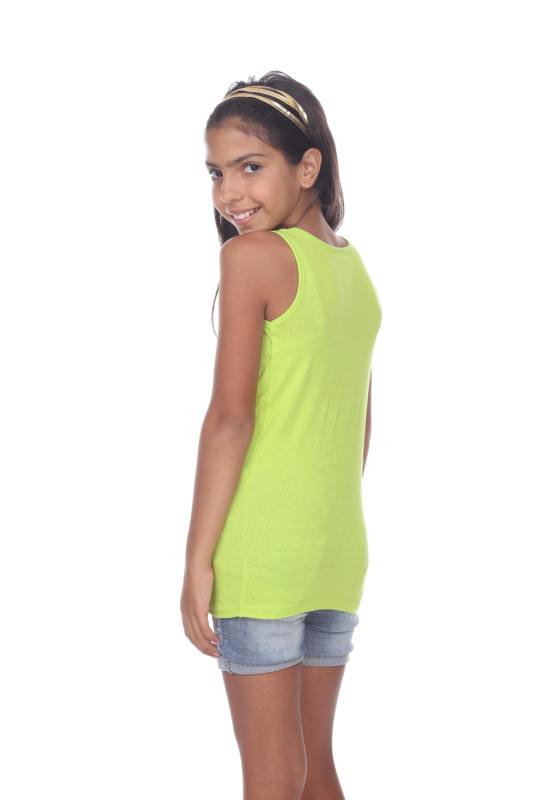 9000 Girls Basic Cotton Jersey Tank
