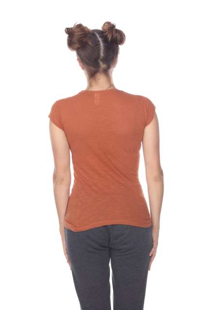 6050 Juniors Cap Sleeve Cotton Slub Tee