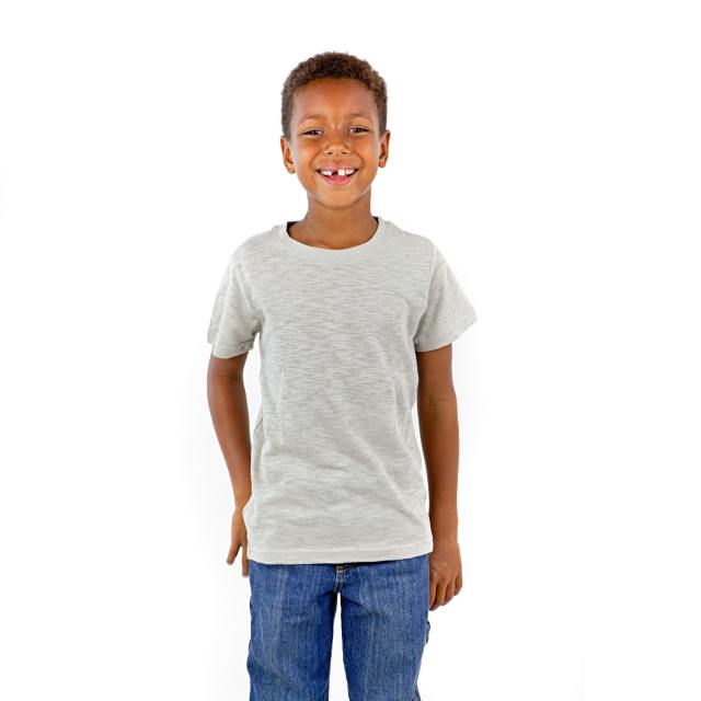 9002 Youth Cotton Slub Short Sleeve Crewneck Tee