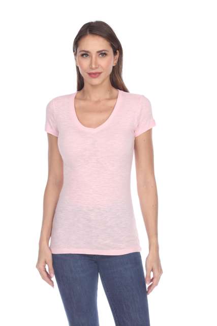 6053 Juniors Cap Sleeve Cotton Slub Tee