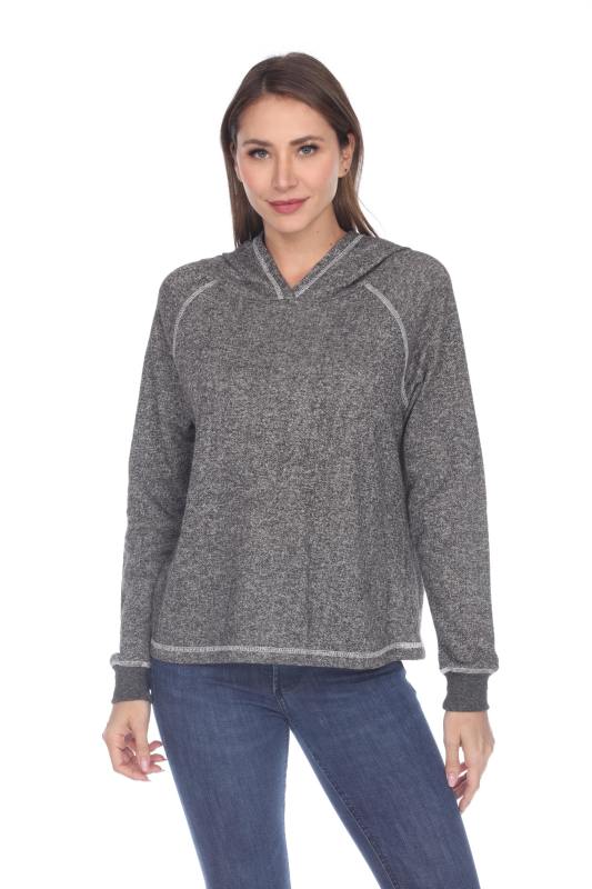 8906 Junior's French Terry Boxy Hoodie Pullover