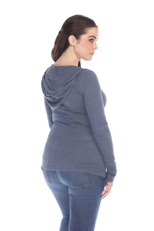 6102 Junior's Tri Blend Pullover Hoodie