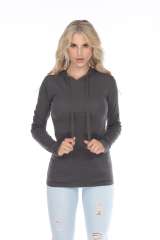 6101 Junior's Long Sleeve Waffle Thermal Hoodie