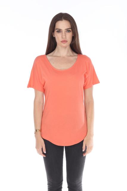 3905 Junior's Bamboo Blend Curve Hem Dolman