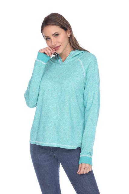 8906 Junior's French Terry Boxy Hoodie Pullover