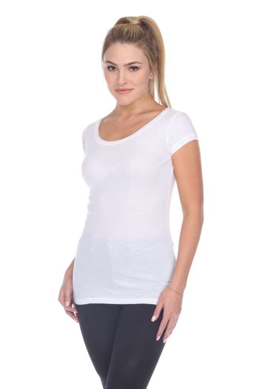 5001 Junior's Cap Sleeve Scoop Neck Tee
