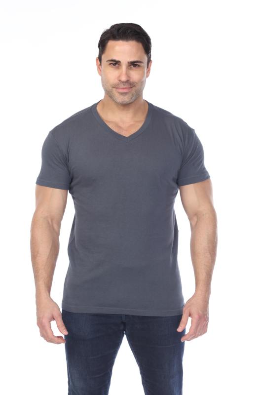 4601 Men's Slim FIt Short Sleeve V-Neck Tee
