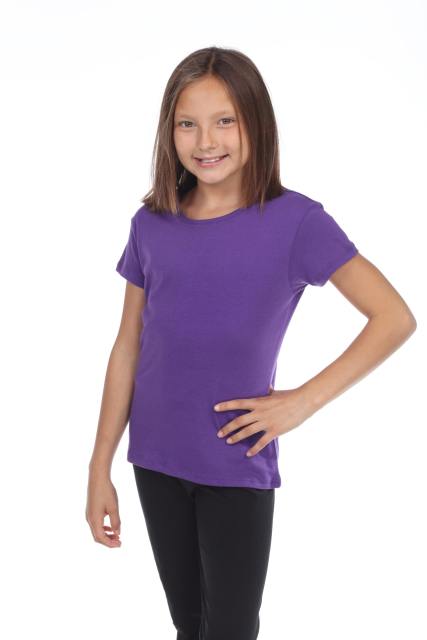 1000G Girls Cap Sleeve Crew Tee