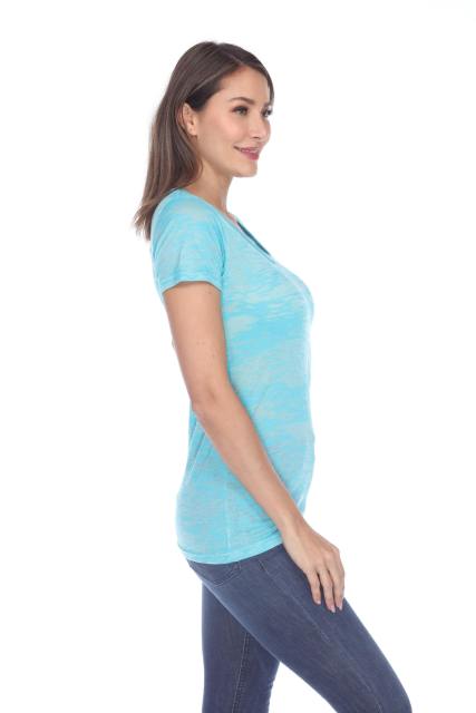 3500 Junior's Burnout Crew Neck Tee