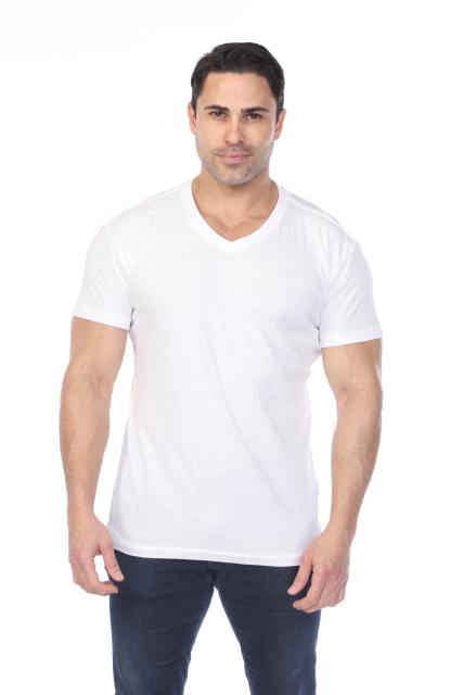 4601 Men's Slim FIt Short Sleeve V-Neck Tee