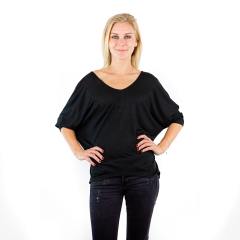 7303 Ladies V-Neck Dolman with Sharkbite Hem