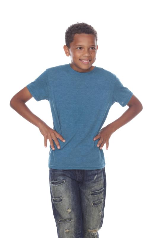 9003 Youth Short Sleeve Tri Blend Crewneck Tee