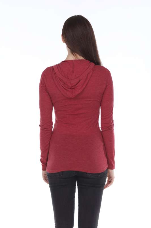 6102 Junior's Tri Blend Pullover Hoodie