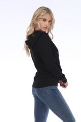 8902 Juniors French Terry Long Sleeve Zip Hoodie