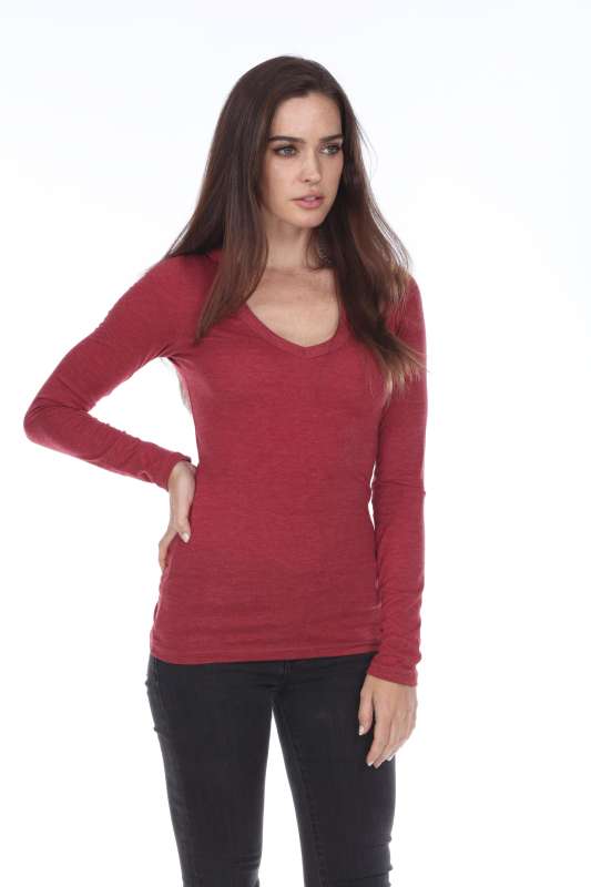 6102 Junior's Tri Blend Pullover Hoodie