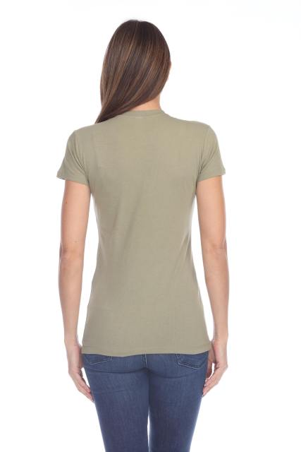 1000 Junior's Luxury Cap Sleeve Crew Neck Tee