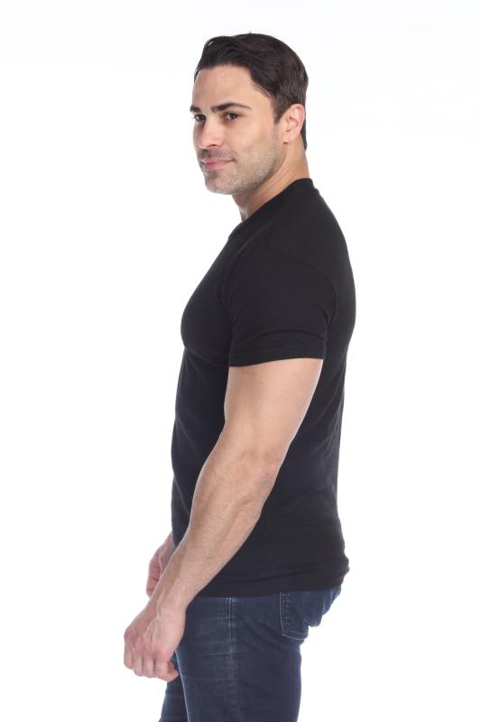 6550 Men's Short Sleeve Cotton Slub Tee
