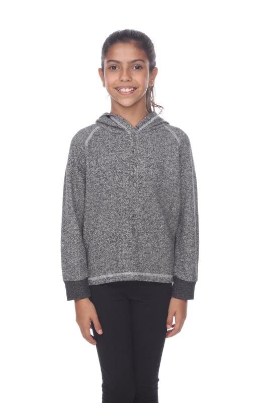 8906G Girls French Terry Pullover Hoodie