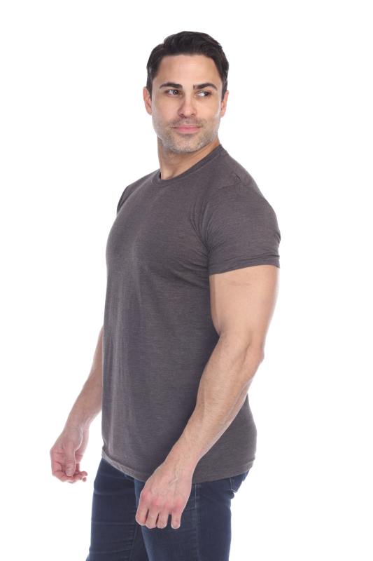 3600 Men's Short Sleeve CVC Blended Crew Neck Tee
