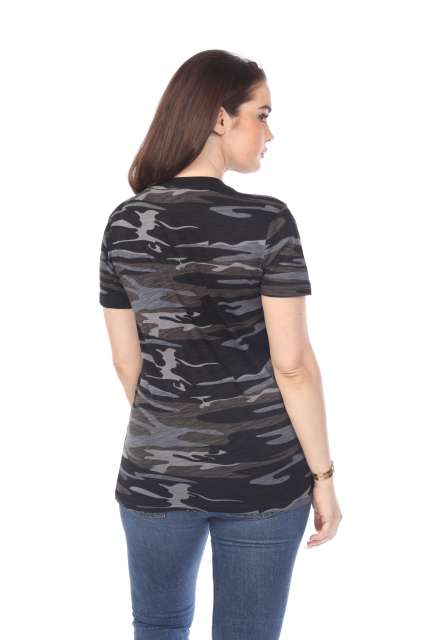 4002C Junior Camo Print Essentials Loose Body Tee