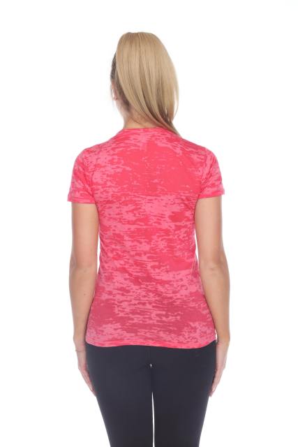 3503 Junior's Burnout V Neck Tee