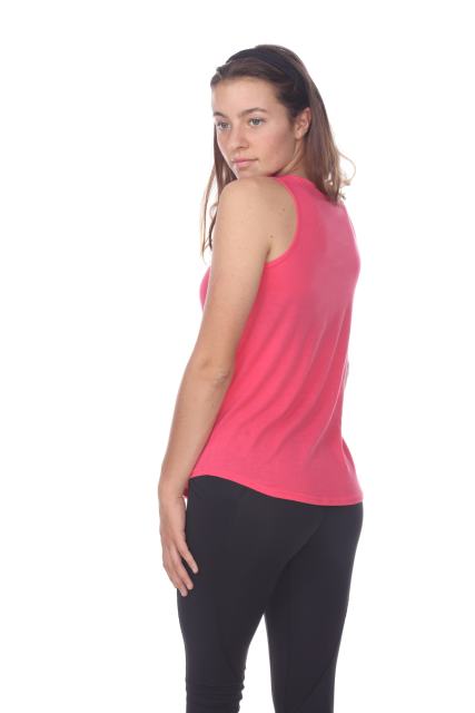 2007 Juniors Scoop Neck Curve Hem Tank