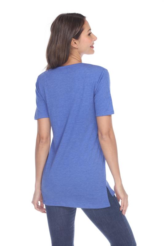 3207 Junior's Tri-blend Essential Hi-Lo Pocket Tee