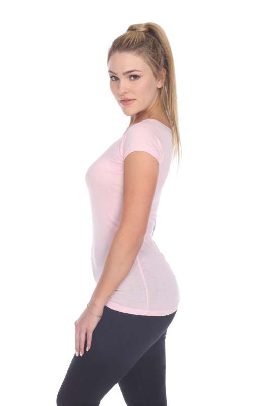 5001 Junior's Cap Sleeve Scoop Neck Tee
