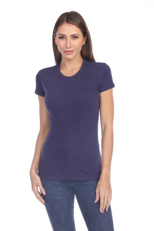 1000 Junior's Luxury Cap Sleeve Crew Neck Tee