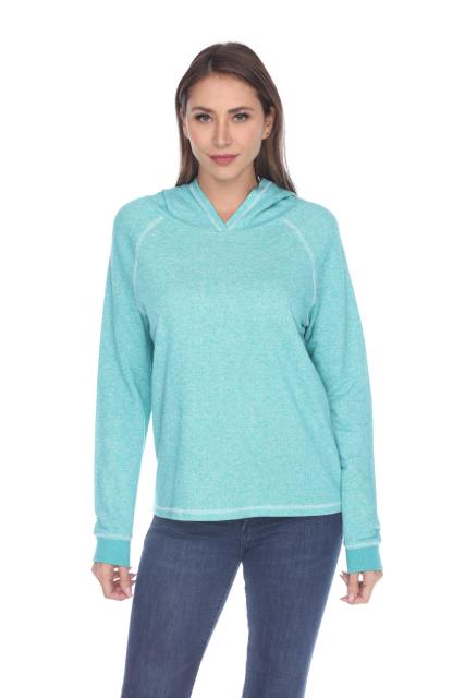 8906 Junior's French Terry Boxy Hoodie Pullover