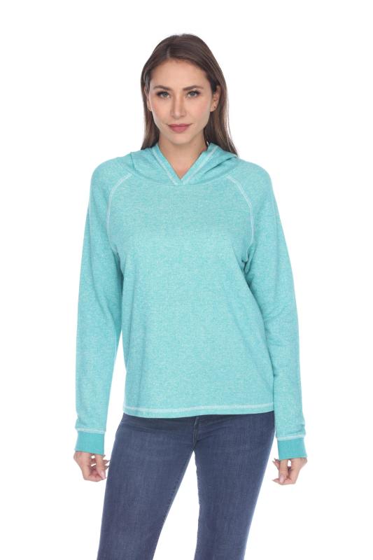 8906 Junior's French Terry Boxy Hoodie Pullover
