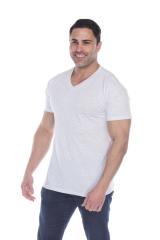 3751 Men's Tri Blend V-Neck Tee